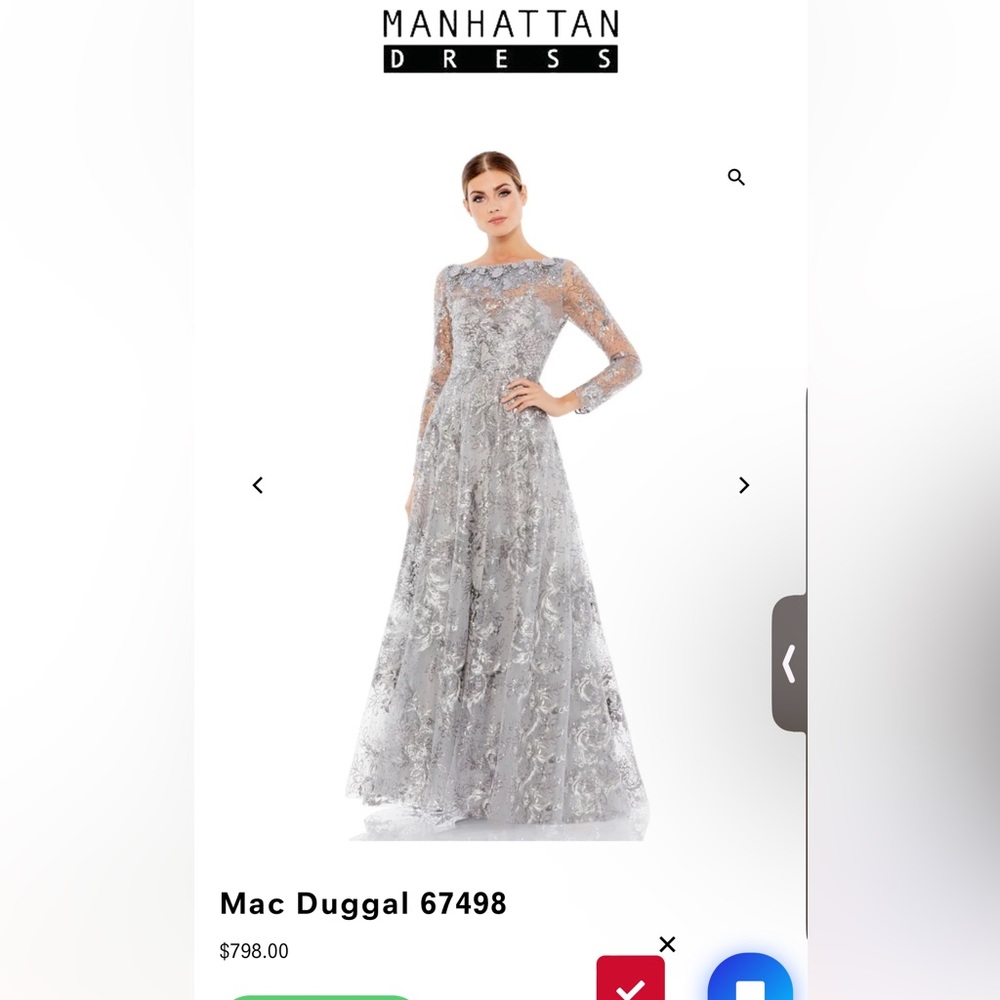 Mac Duggal size 4 New with tag